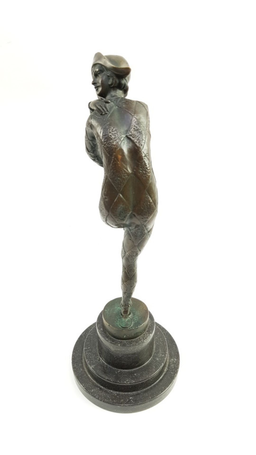 (Kunst) Bronzen danseres, gesigneerd D.H. Chiparus, eind 20e eeuwDanseres brons gemaakt door - Bild 3 aus 10