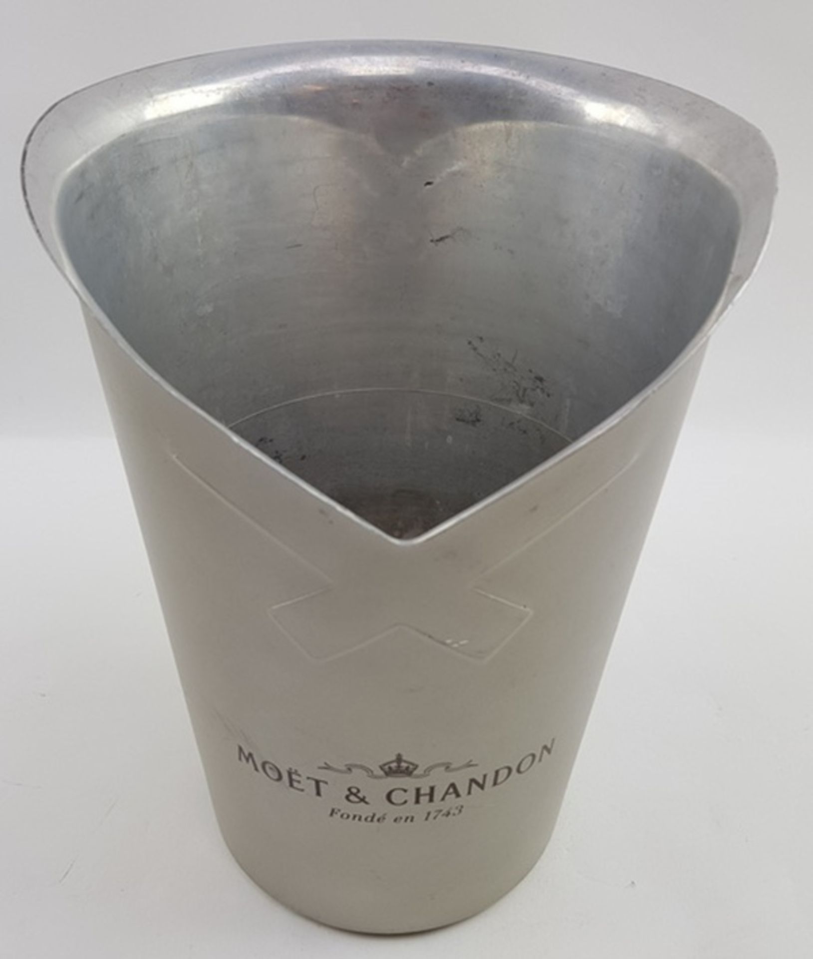 (Design) Zeldzame Aluminium champagne koeler van Argit voor Moët & Chandon. Frankrijk ca 1965. - Bild 4 aus 6