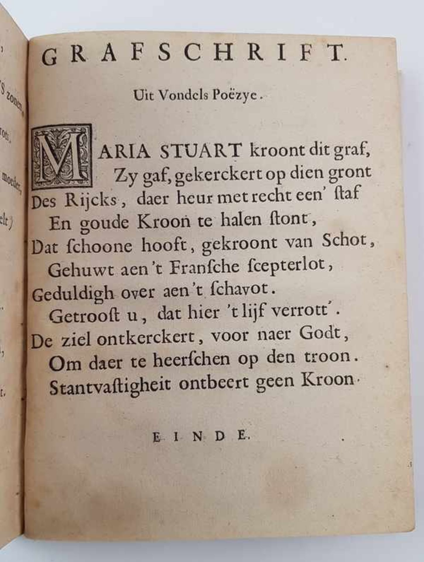(Boeken) (Literatuur) Joost van den Vondel - Maria Stuart of Gemartelde MajesteitJoost van den - Image 6 of 7