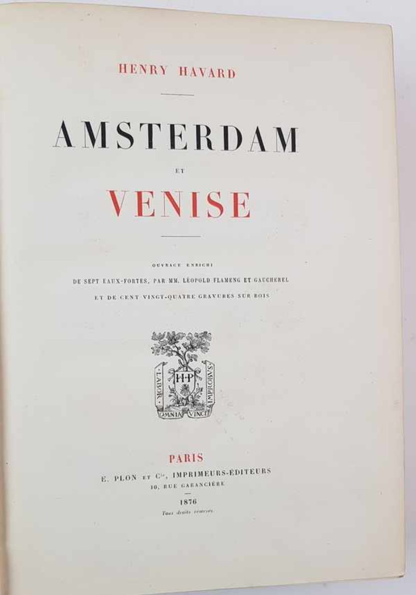 (Boeken) (Geschiedenis) Henry Havard, Amsterdam et VeniseHenry Havard - Amsterdam et Venise. - Image 11 of 14