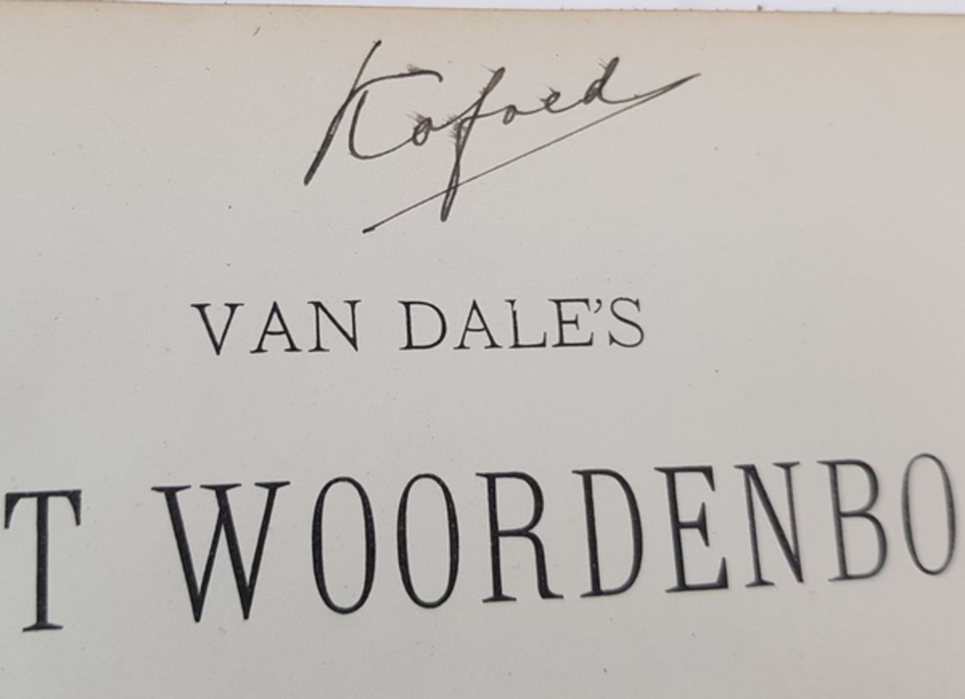 (Woordenboeken) Van Dale's Groot Woordenboek der Nederlandsche Taal (4e uitgave).H. Kuiper Jr. e. - Bild 12 aus 12