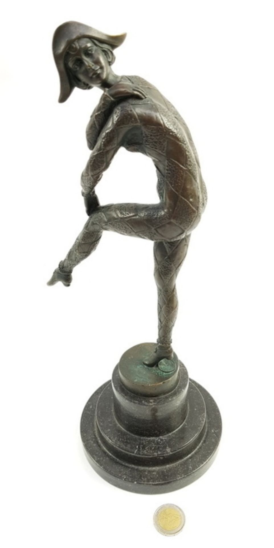 (Kunst) Bronzen danseres, gesigneerd D.H. Chiparus, eind 20e eeuwDanseres brons gemaakt door - Bild 6 aus 10