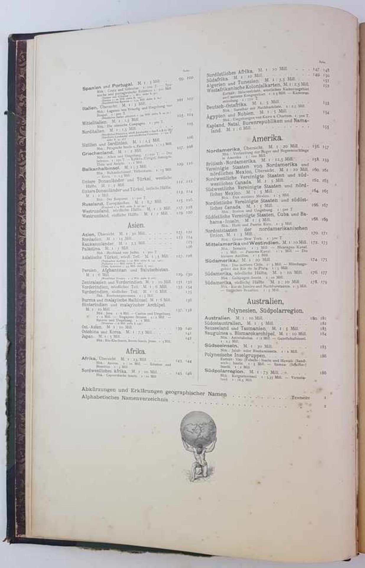 (Boeken) (Atlassen) Andrees Allgemeiner Handatlas (1899)A. Scobel (uitg). - Andrees Allgemeiner - Bild 8 aus 11