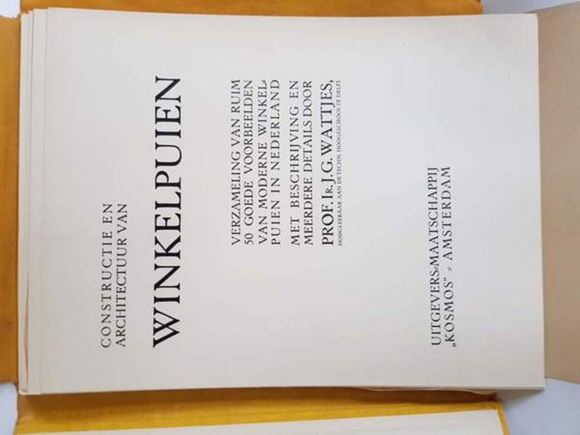 (Boeken) (Architectuur) Prof. J.G. Wattjes - Constructie en Architectuur van Winkelpuien - - Bild 7 aus 7