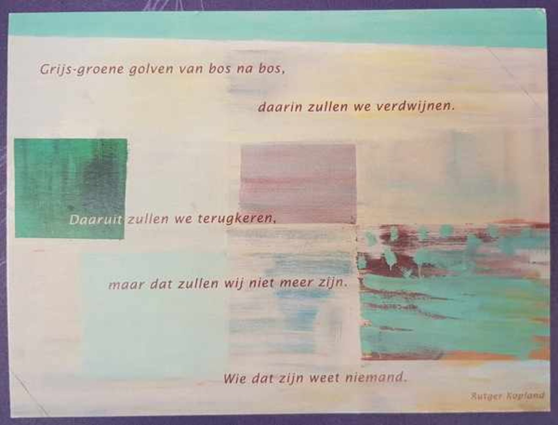 (Boeken) (Literatuur) Rutger Kopland (1934-2012) - Weggaan (2002) + Handgeschreven - Image 2 of 7