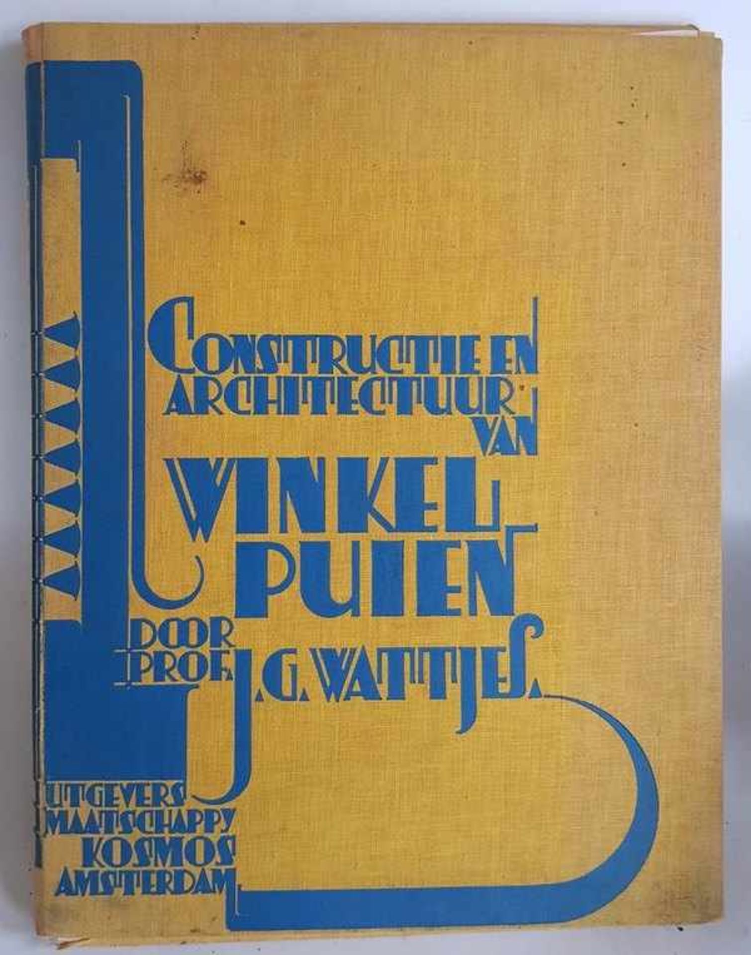 (Boeken) (Architectuur) Prof. J.G. Wattjes - Constructie en Architectuur van Winkelpuien -