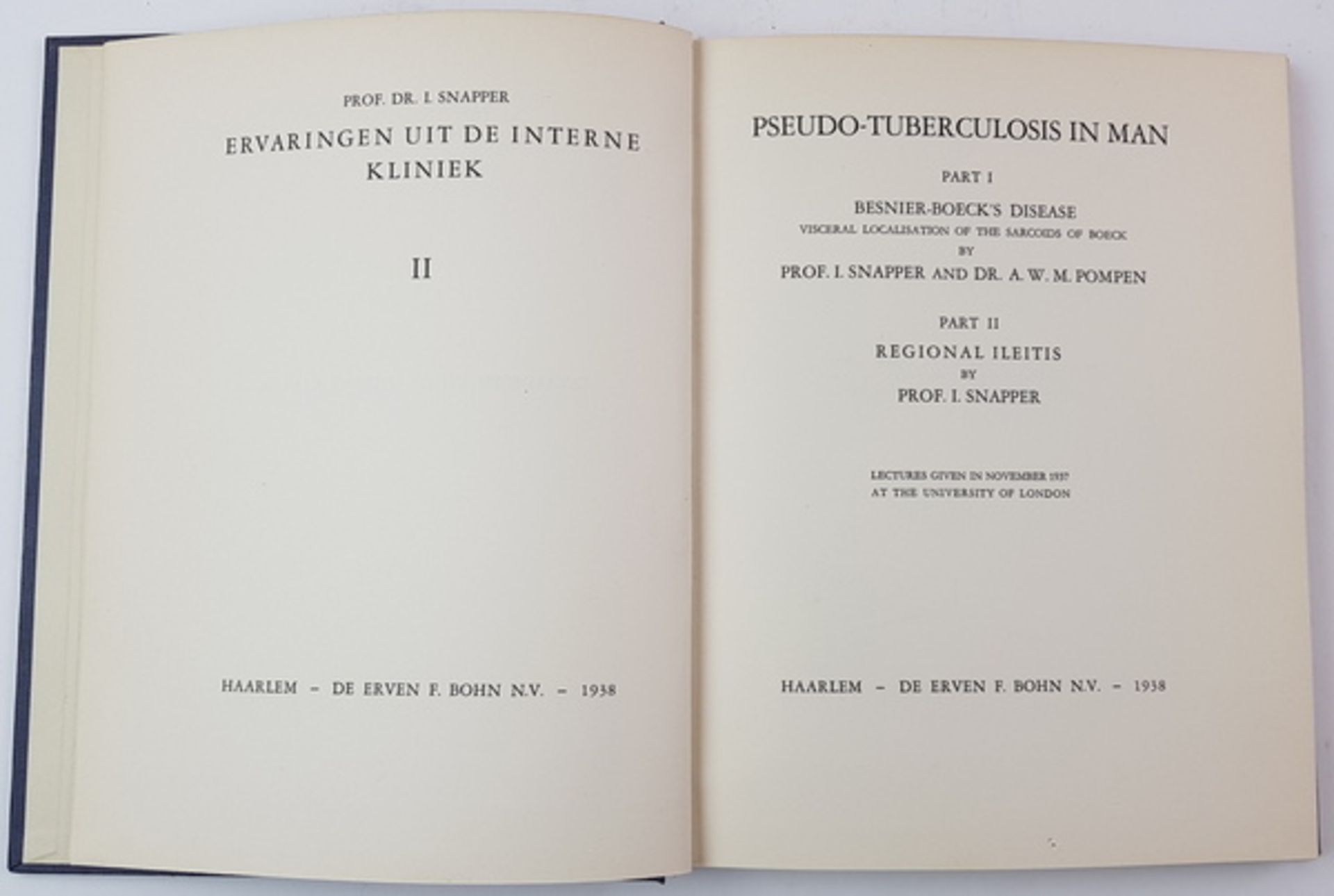 (Boeken) (Medisch) Prof. Dr. I. Snapper - Pseudo-Tuberculosis in Man + 1 andereProf. Dr. I. - Bild 8 aus 11