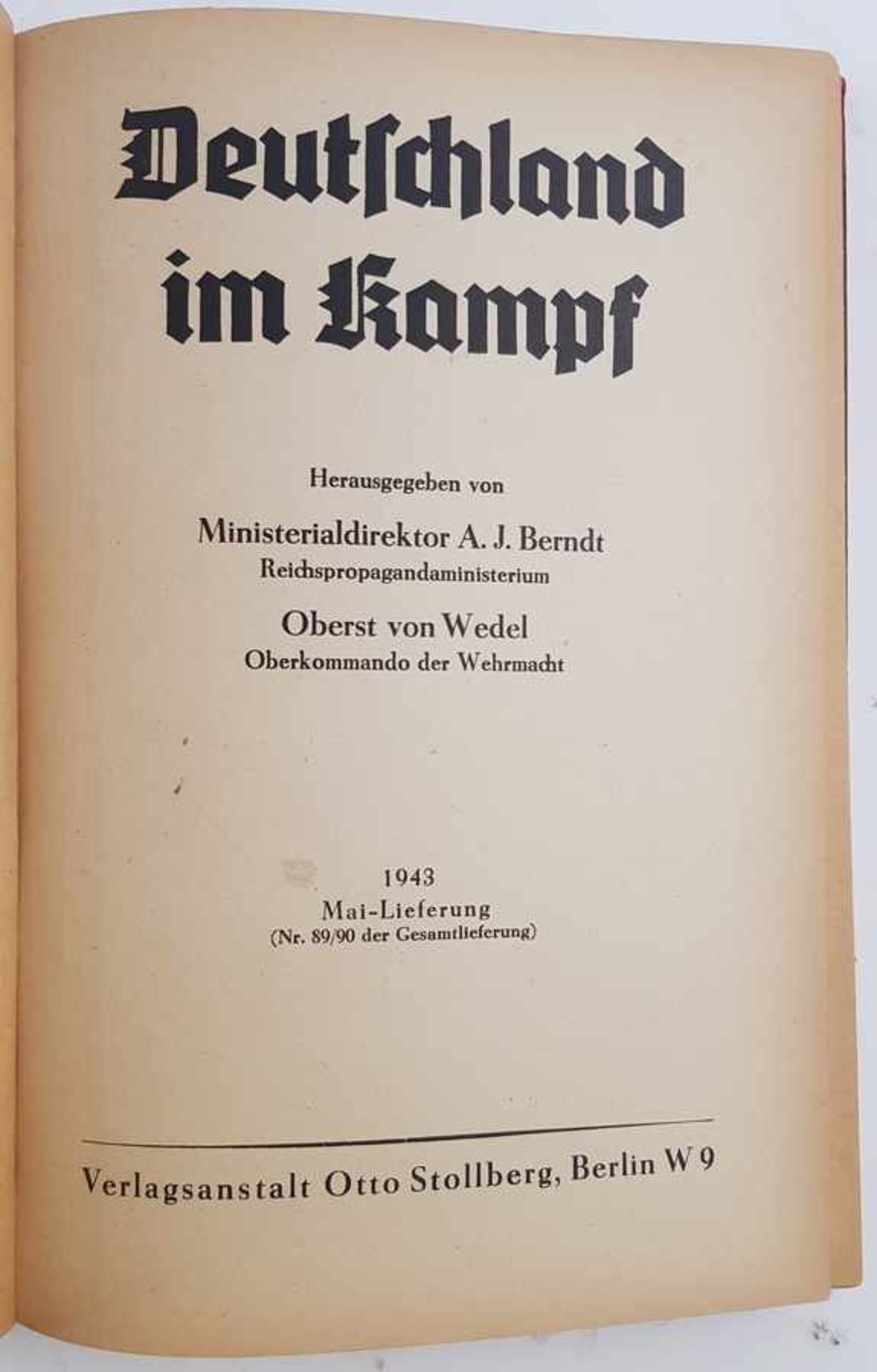 (Boeken) (Geschiedenis) A. J. Berndt e.a. - Deutschland im Kampf (10 delen)A. J. Berndt e.a. - - Bild 3 aus 6