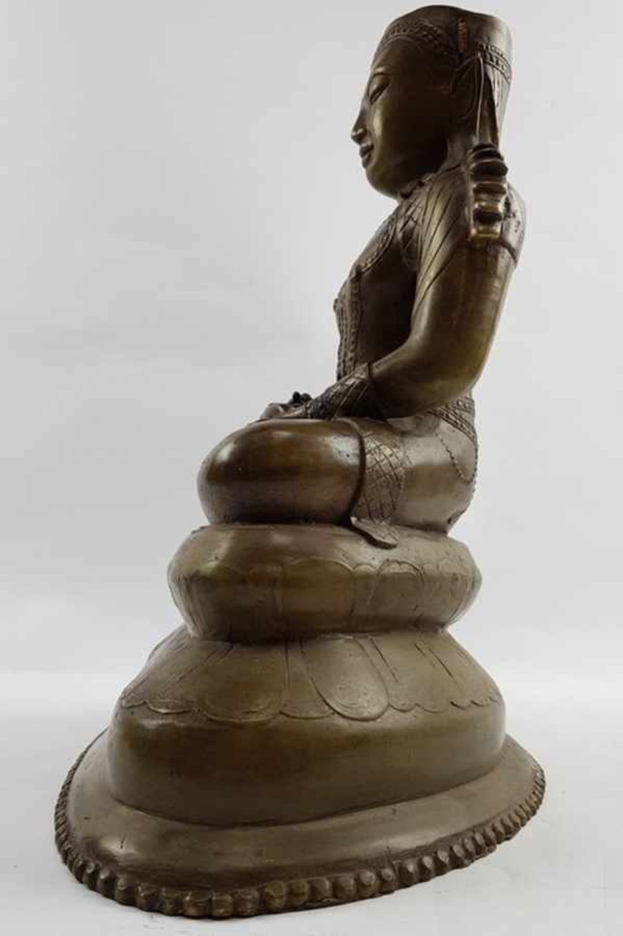 (Antiek) Bronzen boeddha China eind 20e eeuwBronzen boeddha China eind 20e eeuw Conditie: Goede - Bild 4 aus 9