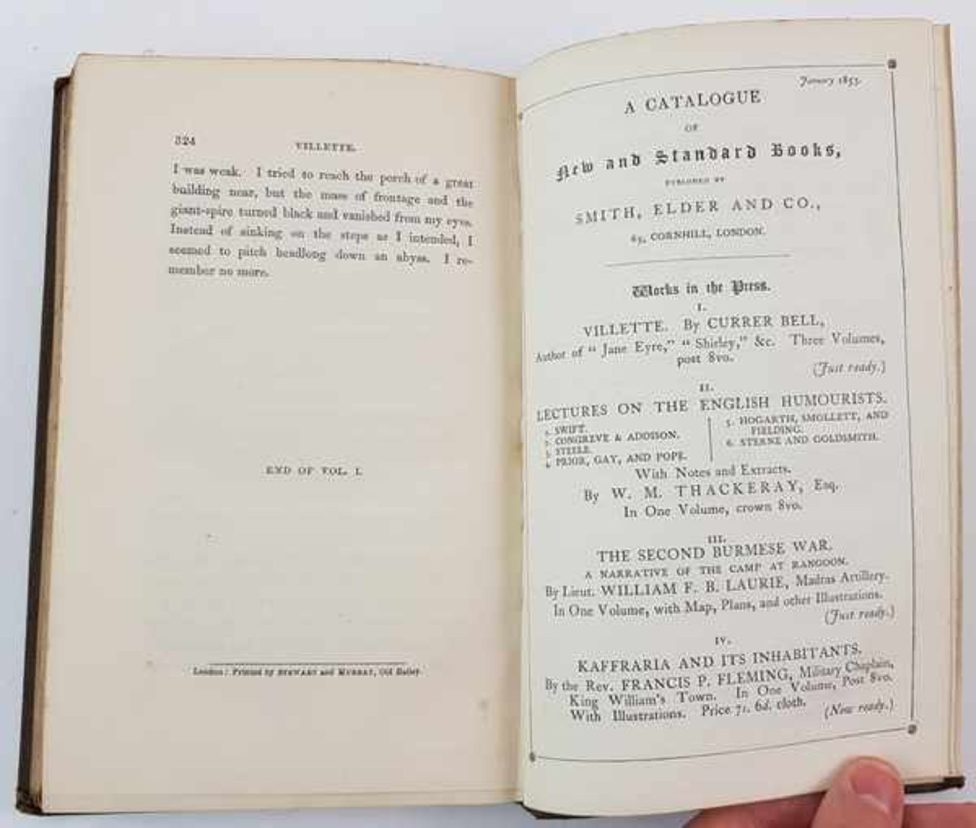 (Boeken) (Literatuur) Currer Bell (pseud. Charlotte Brontë) - Villette (1e druk, 1853)Currer Bell ( - Bild 10 aus 15