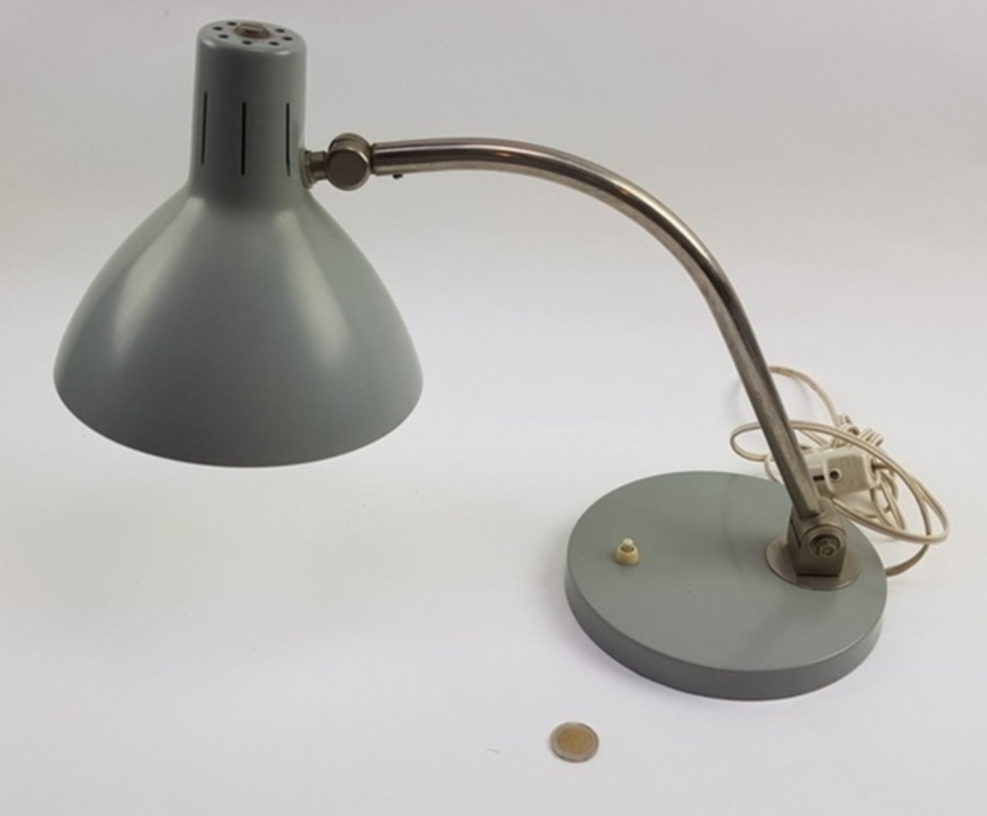 (Design) Metalen bureaulamp, Hala Zeist, jaren 60Metalen bureaulamp, Hala Zeist, jaren 60 - Bild 3 aus 8