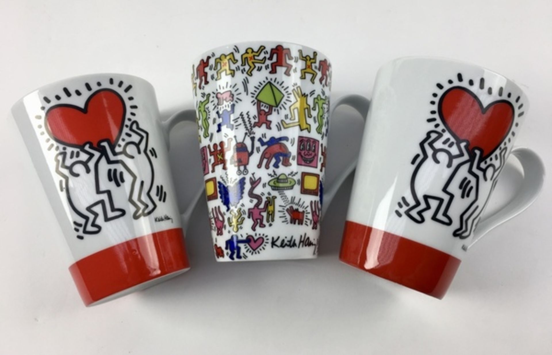 (Design) Porselein, lot divers (12 x) serviesgoed ontwerp Keith Haring. 20e eeuw.porselein, lot - Bild 7 aus 9