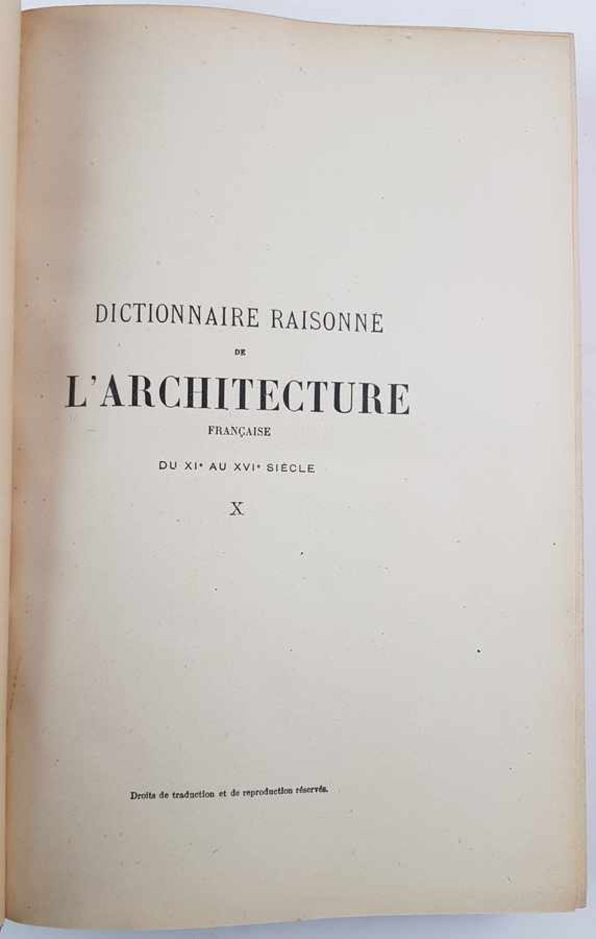 (Boeken) (Kunst) E. Viollet-Le-Duc - Dictionnaire Raisonne de L' Architecture Francaise E. Viollet- - Bild 14 aus 14