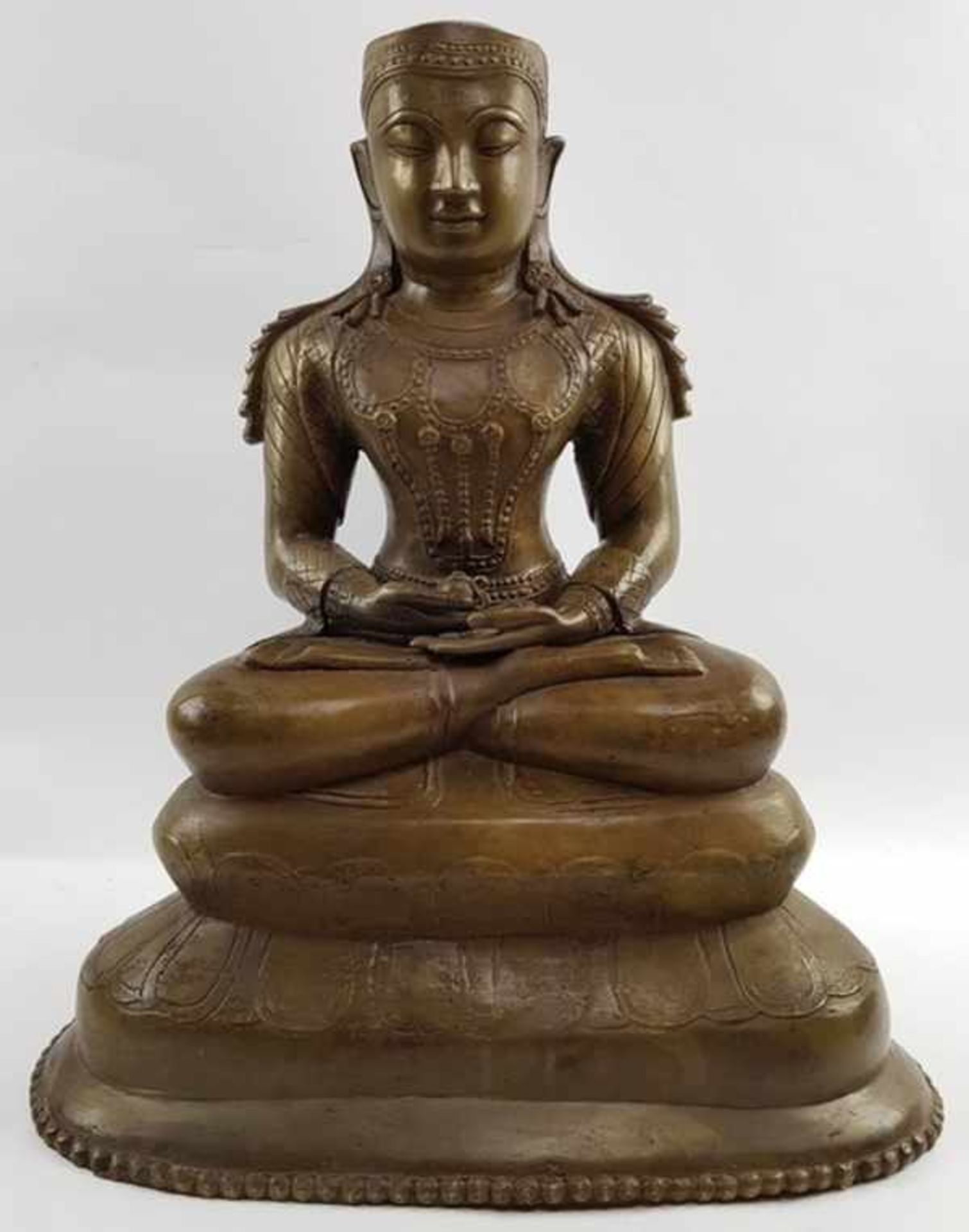 (Antiek) Bronzen boeddha China eind 20e eeuwBronzen boeddha China eind 20e eeuw Conditie: Goede