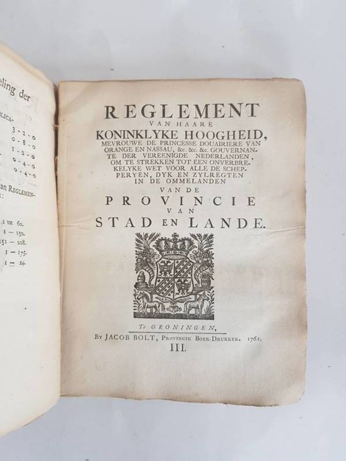 (Boeken) (Boeken) Verzameling van reglementen, instructien en dispositienGestatueert door zijne - Bild 4 aus 6