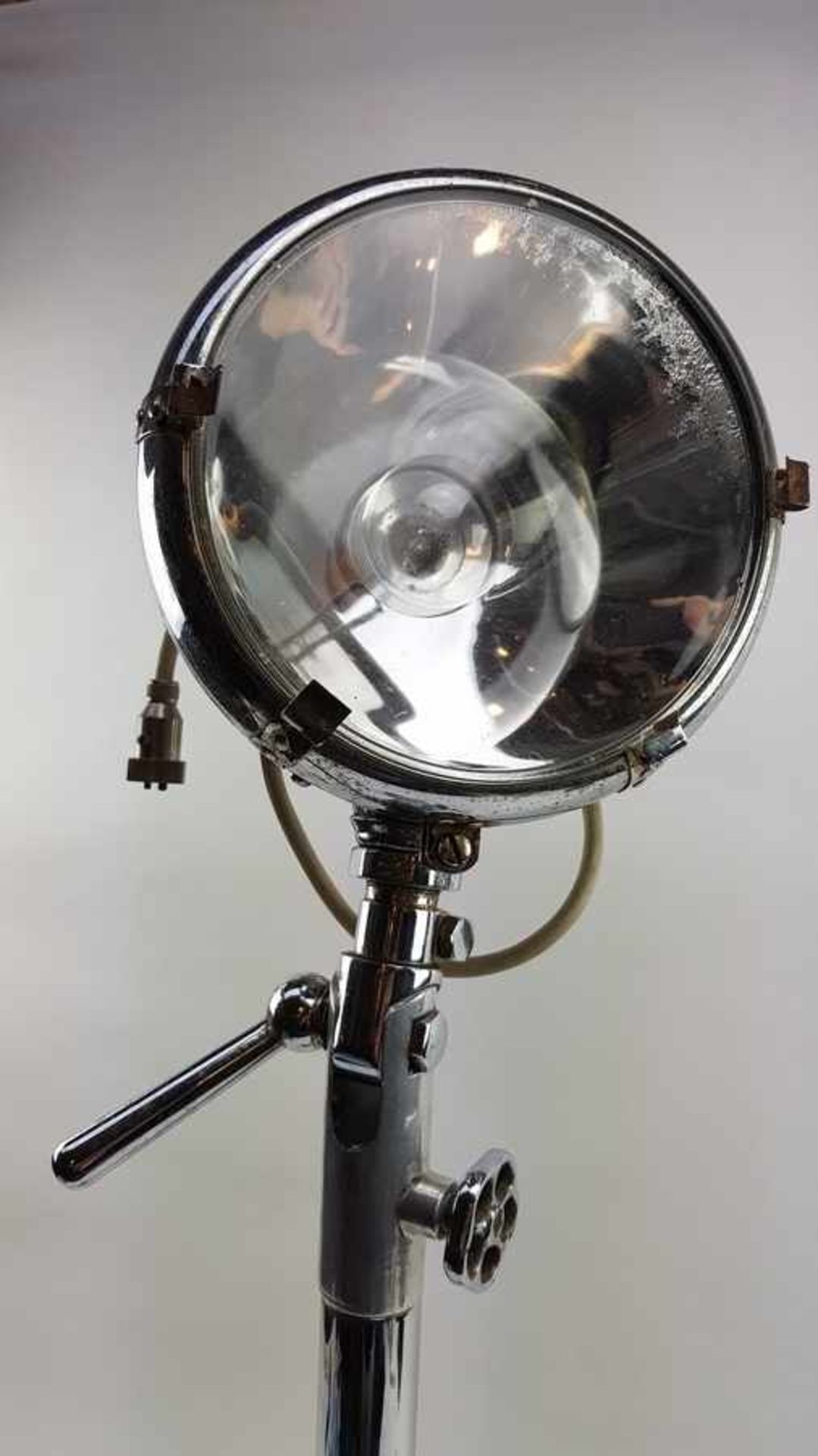 (Design) Verchroomde Industriële lamp, Bosch, Duitsland, ca. 1940Verchroomde Industriële lamp, - Bild 2 aus 7