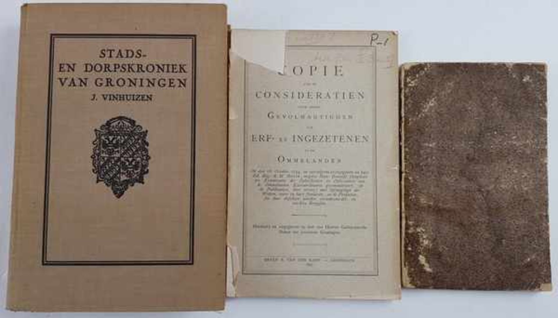 (Boeken) (Regionaal) Stads- en Dorpskroniek van Groningen + 2 andereJ. Vinhuizen - Stads- en