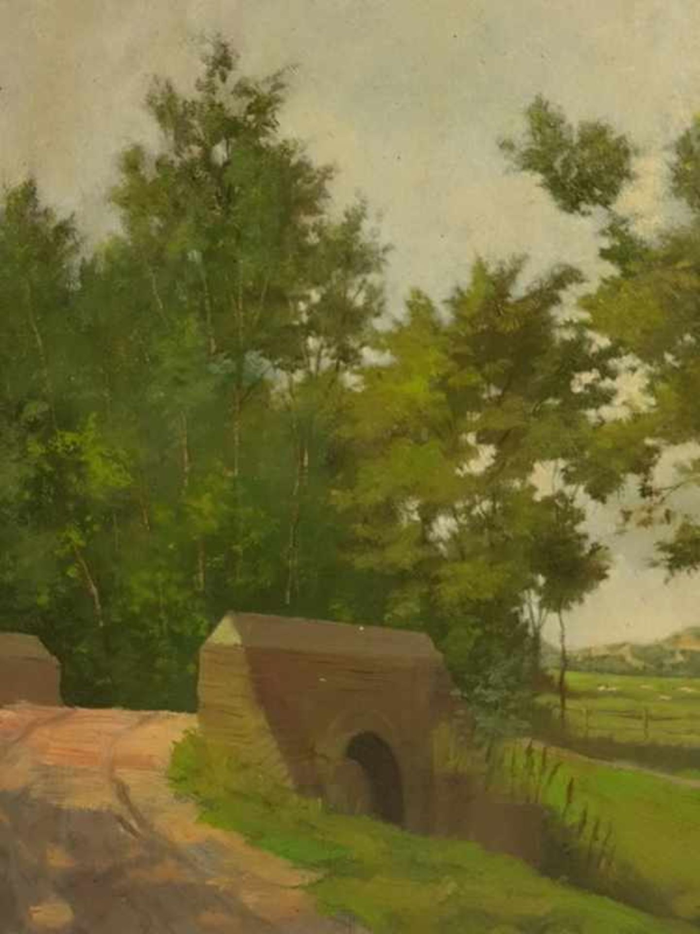 (Kunst) Schilderij, olieverf op paneel, Jacob. E. Paans, Haagse school, ca. 1900Schilderij, olieverf - Bild 3 aus 6