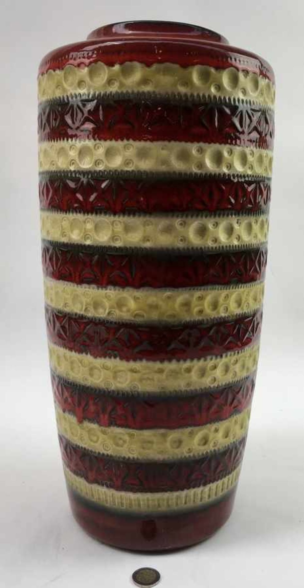 (Design) Bay keramik, grote vaas, Vorm nummer 609-50, jaren 70Bay keramik, grote vaas, Vorm nummer - Bild 2 aus 4