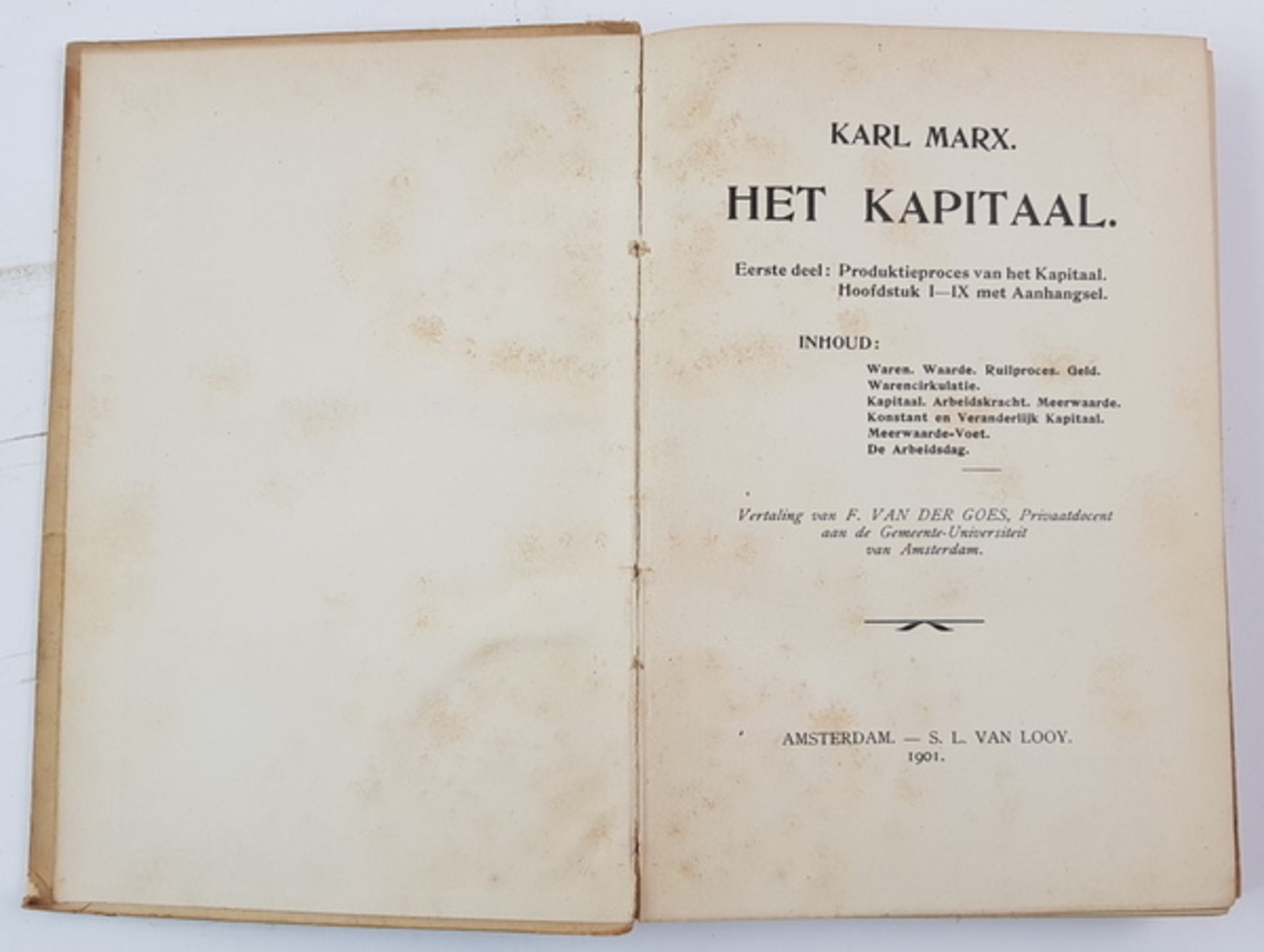 (Boeken) (Socialisme) Karl Marx - Het Kapitaal (1e Nederlandse druk).Karl Marx - Het Kapitaal. - Bild 8 aus 14