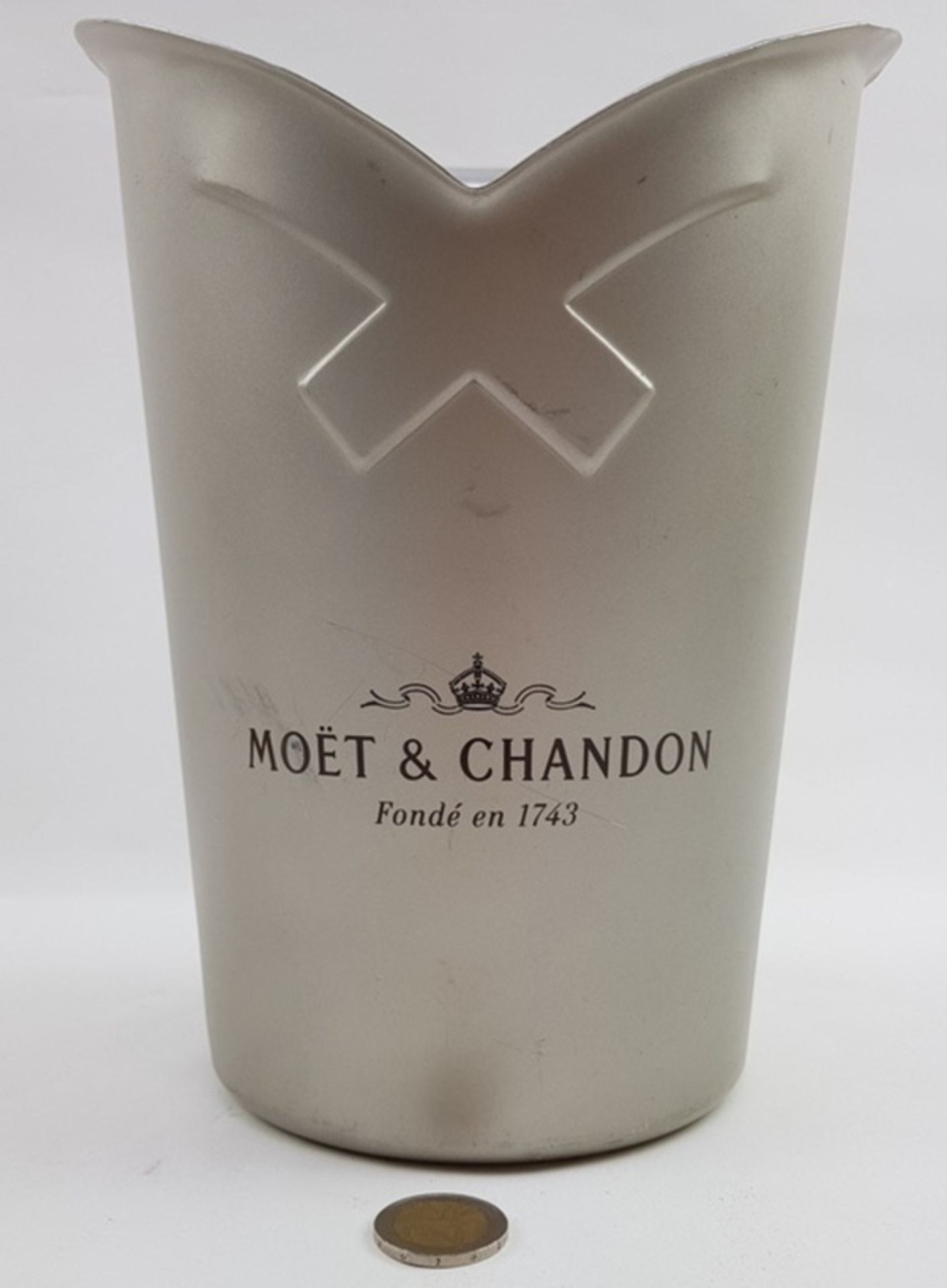 (Design) Zeldzame Aluminium champagne koeler van Argit voor Moët & Chandon. Frankrijk ca 1965. - Bild 3 aus 6