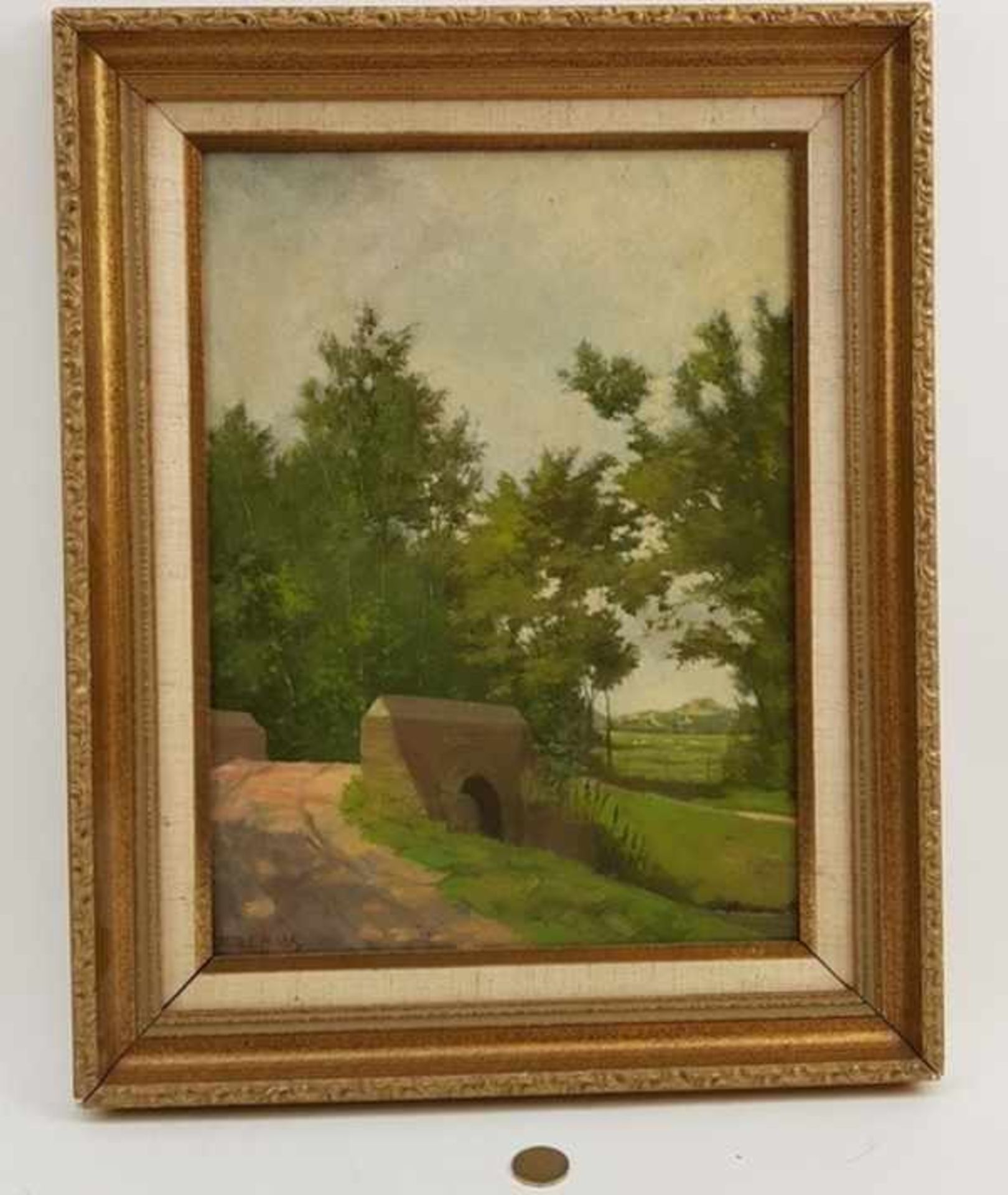 (Kunst) Schilderij, olieverf op paneel, Jacob. E. Paans, Haagse school, ca. 1900Schilderij, olieverf - Bild 6 aus 6