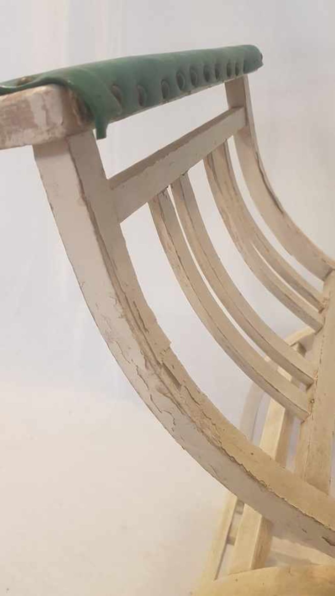 (Design) Houten stoel, zogenaamde ''Moonface'' naar antiek romeins voorbeeld, midden 20e - Bild 3 aus 6