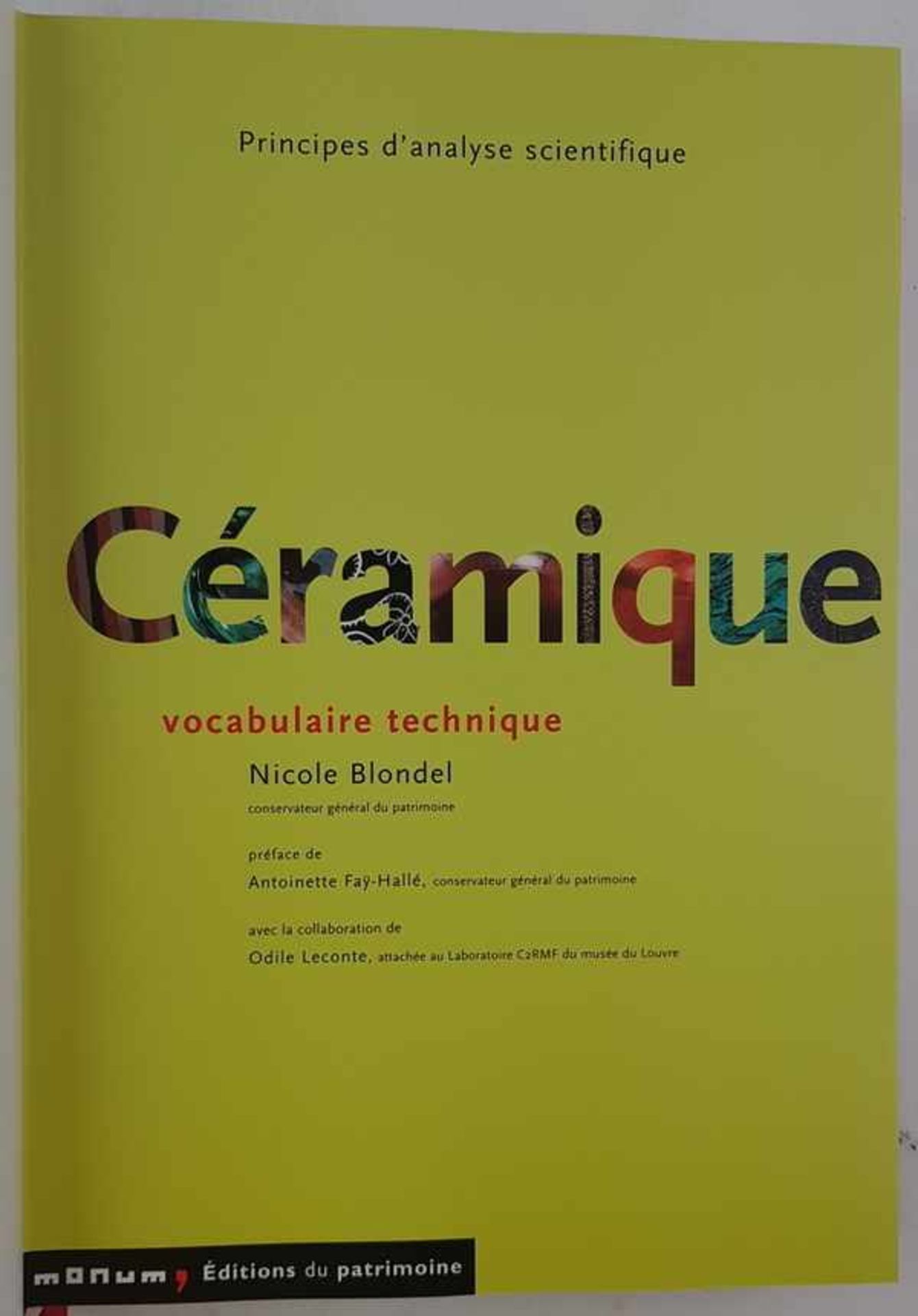 (Boeken) (Kunst) CeramiqueNicole Blondel - Ceramique. Vocabulaire, technique. Paris: Editions du - Bild 3 aus 5