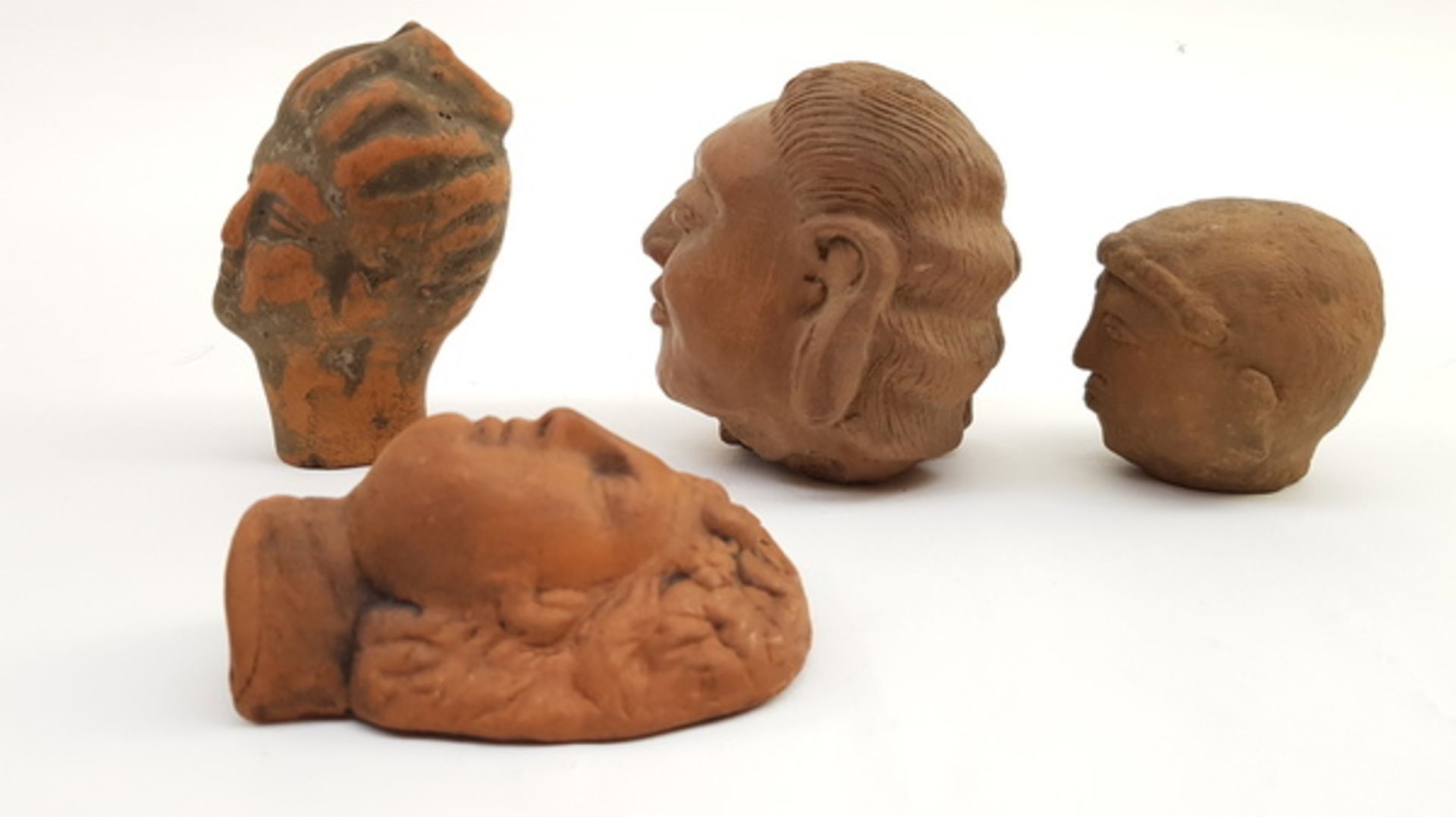 (Aziatica) Terracotta kopjes naar antiek voorbeeld, 20e eeuwTerracotta kopjes naar antiek voorbeeld, - Bild 6 aus 7