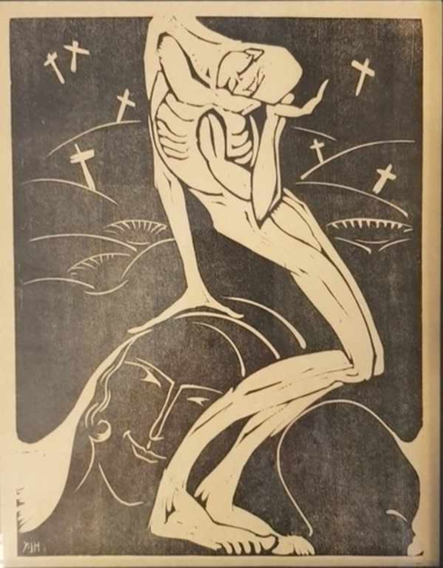 (Kunst) Houtsnede uit het blad Wendingen, 1919 van Hildo KropHildebrand Lucien (Hildo) Krop 1884- - Bild 2 aus 6