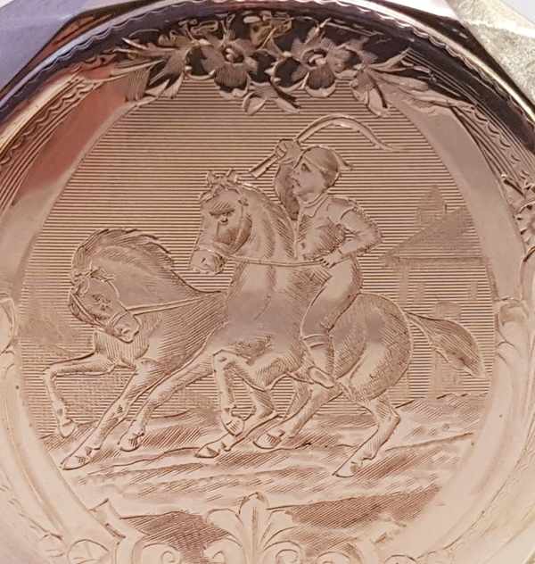 (Goud) Gouden zakhorloge, Remontoir 10 rubis + gouden ketting. Zwitserland 1911.Gouden zakhorloge, - Image 15 of 37