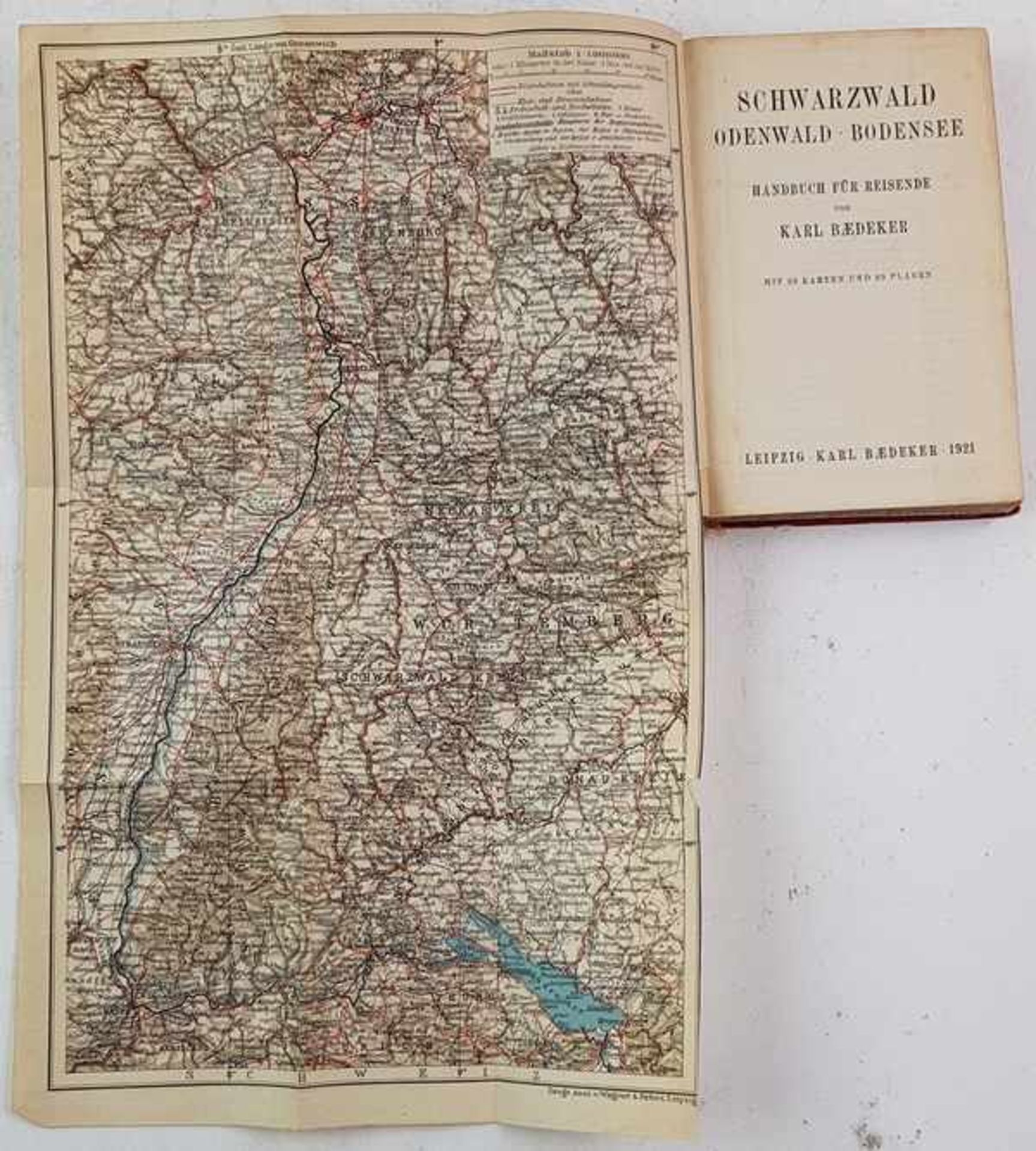 (Boeken) (Reisgidsen) een lot BaedekerKarl Baedeker - Schwarzwald, Odenwald, Bodensee. Handbuch - Bild 7 aus 9