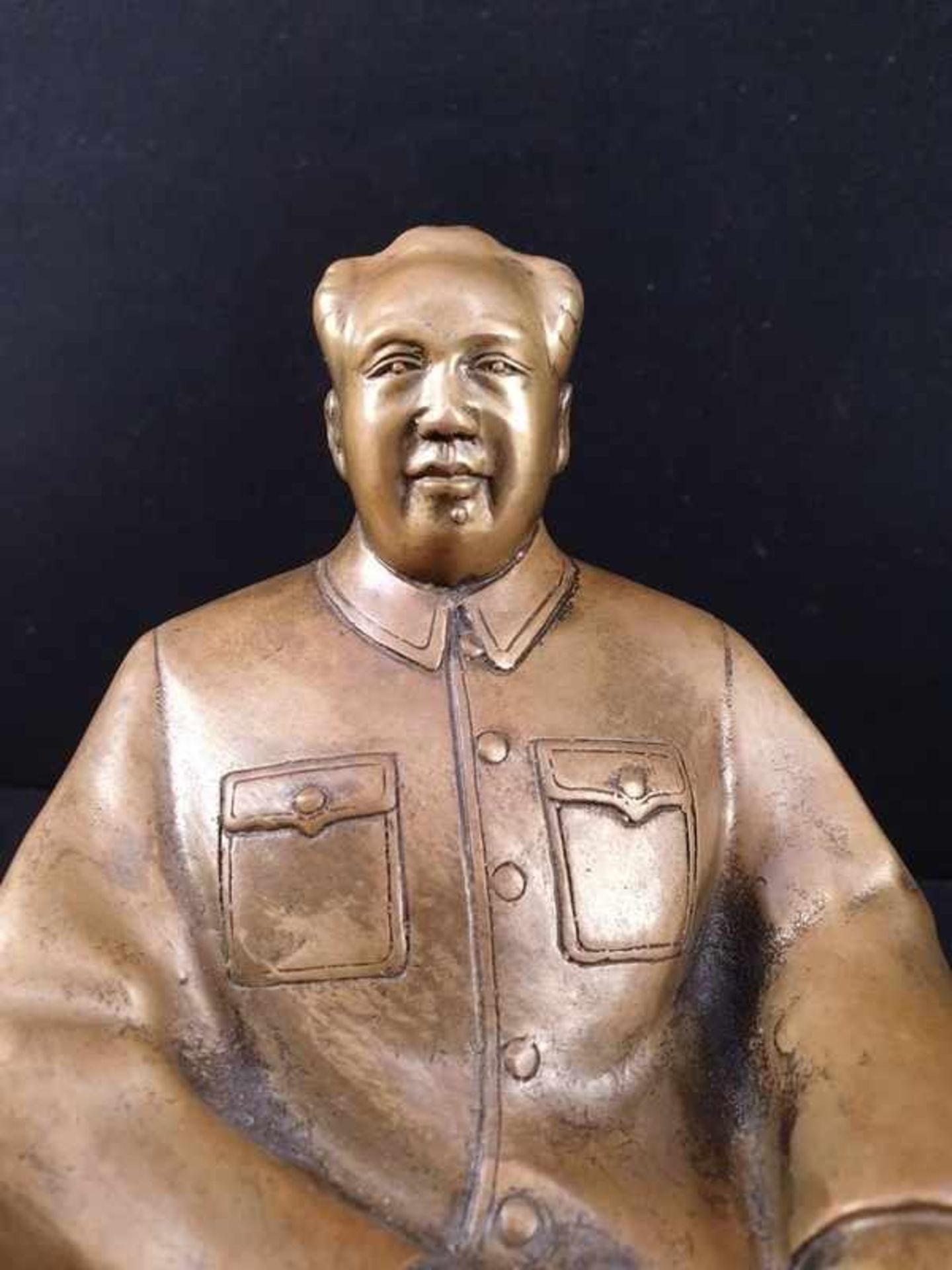 (Aziatica) Bronzen beeld MAO, China , tweede helft 20e eeuw, gedateerd 1966Bronzen beeld MAO, - Bild 6 aus 9