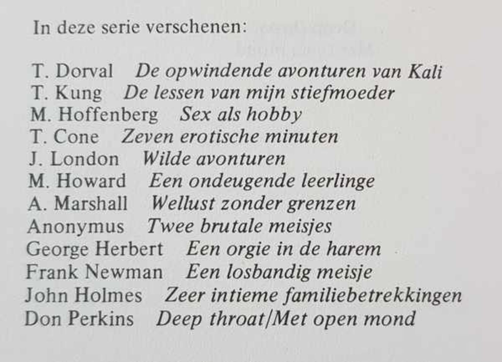 (Boeken) (Erotica) 12 delen uit de Eros Coop-serieDon Perkins e.v.a. - De opwindende avonturen van - Bild 2 aus 8