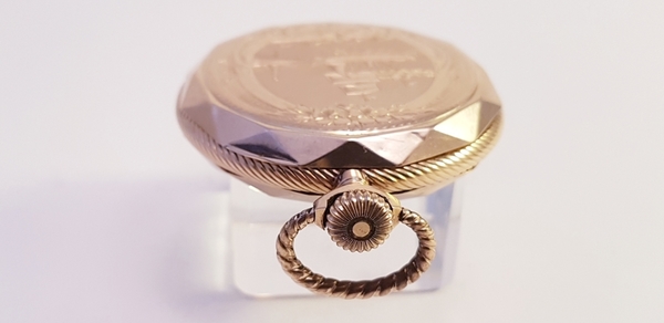 (Goud) Gouden zakhorloge, Remontoir 10 rubis + gouden ketting. Zwitserland 1911.Gouden zakhorloge, - Image 29 of 37