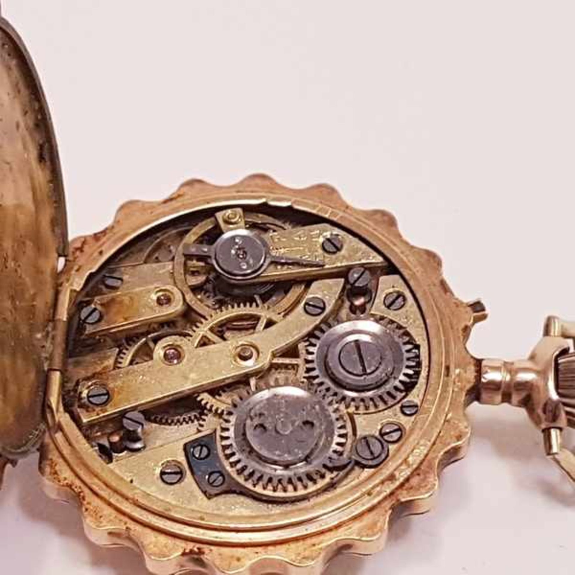 (Goud) Goud, 14 k dames zakhorloge, begin 20e eeuw.Goud, 14 k dames zakhorloge, begin 20e eeuw. - Bild 10 aus 11