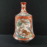 (Aziatica) Porseleinen flesvaas, Kutani, Japan, ca. 1900 Meiji periodePorseleinen flesvaas,