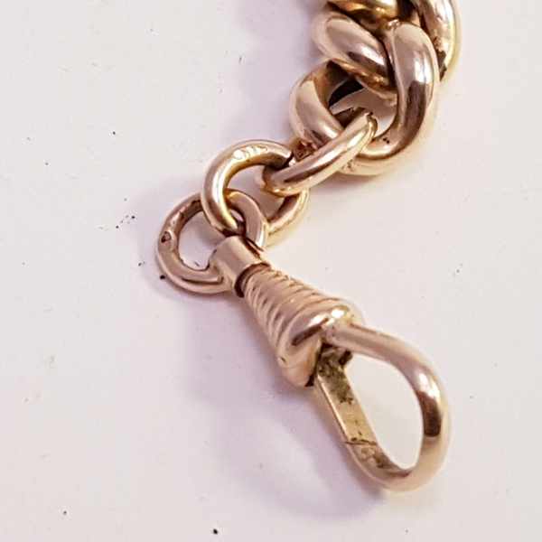 (Goud) Gouden zakhorloge, Remontoir 10 rubis + gouden ketting. Zwitserland 1911.Gouden zakhorloge, - Image 25 of 37