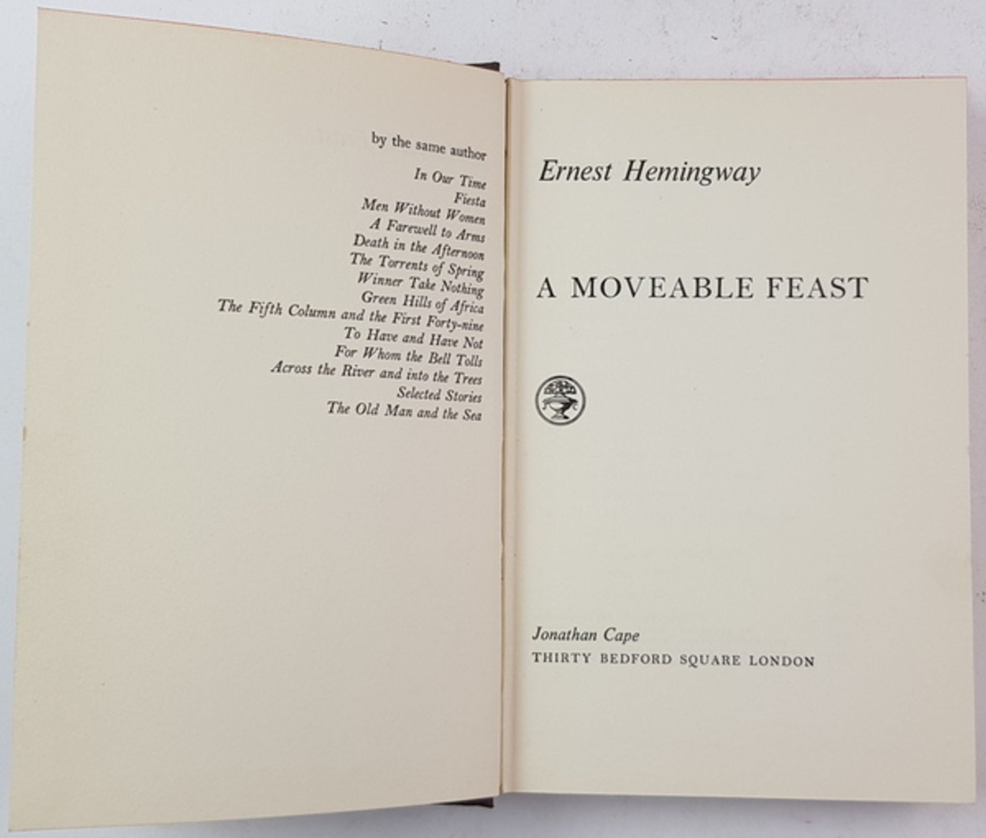 (Boeken) (Literatuur) Ernest Hemingway - A Moveable Feast (1e druk) + enkele andereErnest - Bild 2 aus 3
