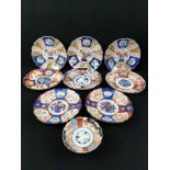 (Aziatica) Porseleinen Imari borden, Japan, 19e en 20e eeuwPorseleinen Imari borden, Japan, 19e en
