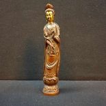 (Aziatica) Bronzen beeld van Guanyin, China, midden 20e eeuwBronzen beeld van Guanyin, China, midden