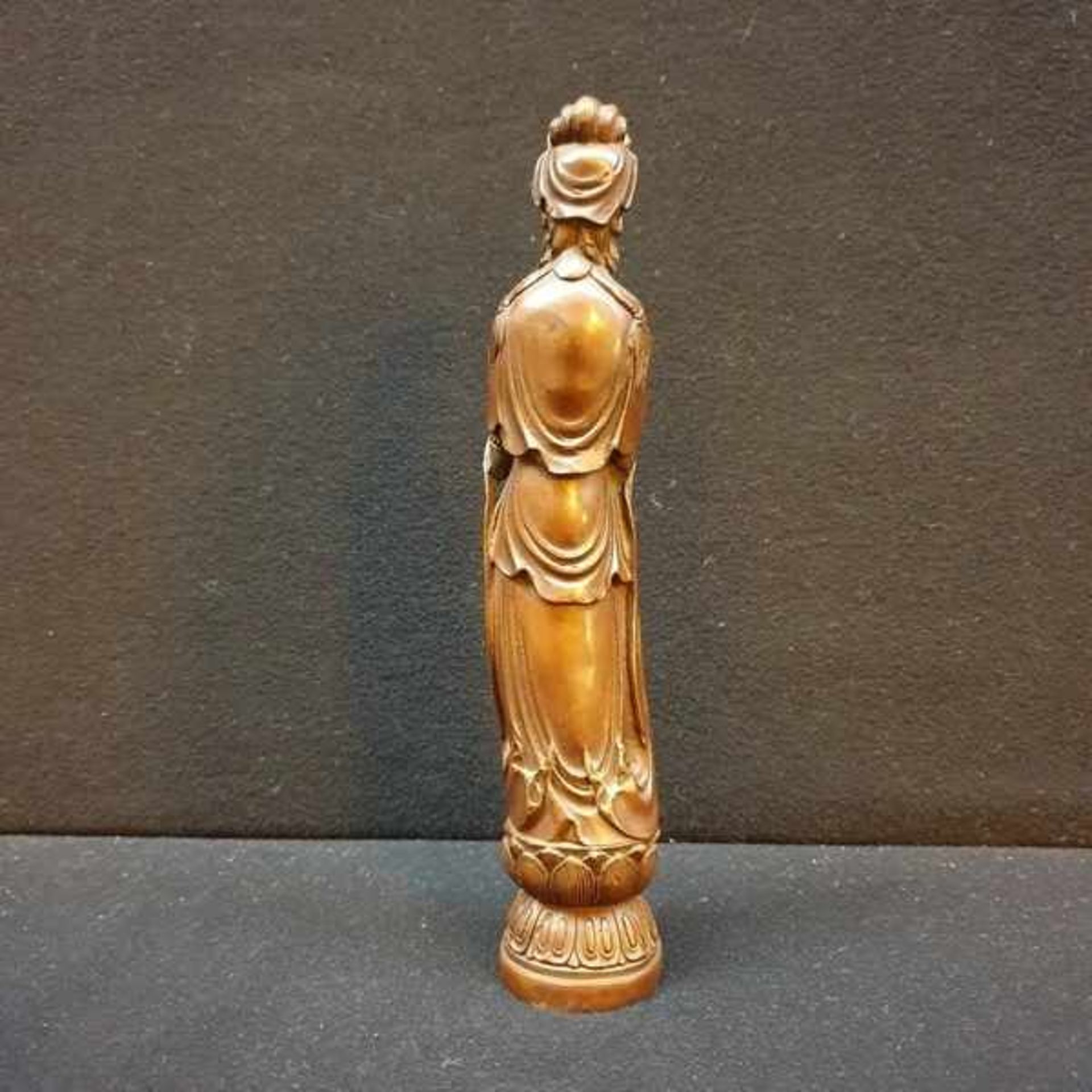 (Aziatica) Bronzen beeld van Guanyin, China, midden 20e eeuwBronzen beeld van Guanyin, China, midden - Bild 2 aus 8