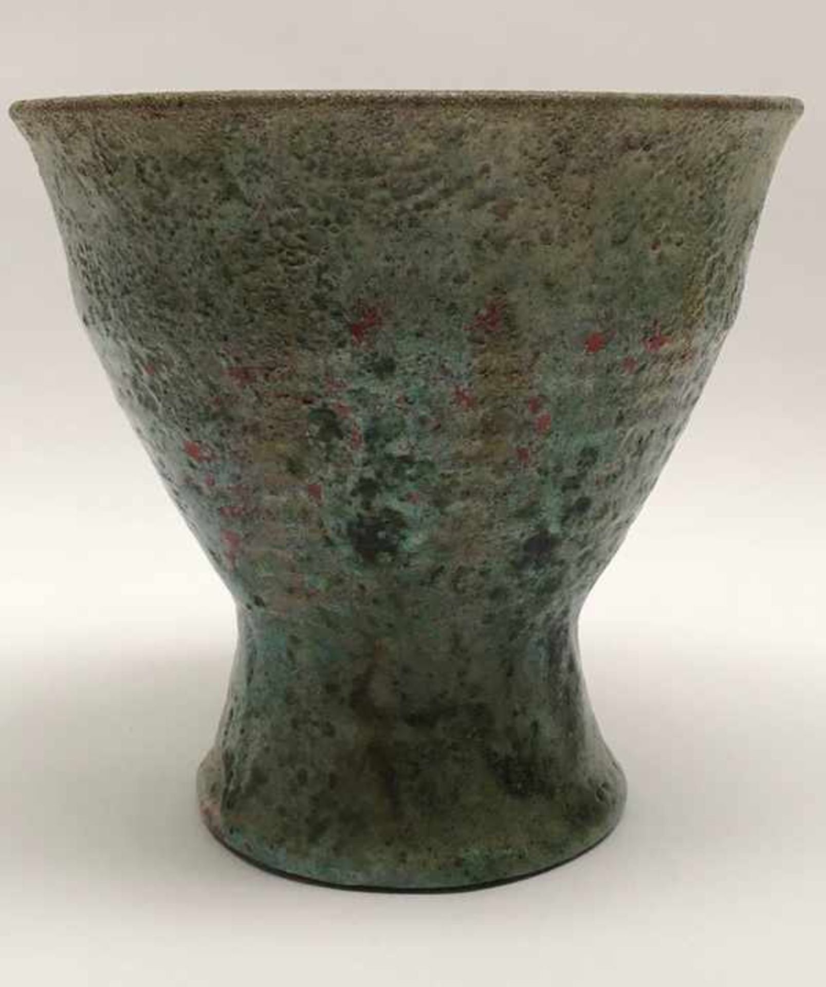 (Kunst) Aardewerk geglazuurde vaas, Chris Lanooy, eigen atelier, Epe, ca. 1930Aardewerk
