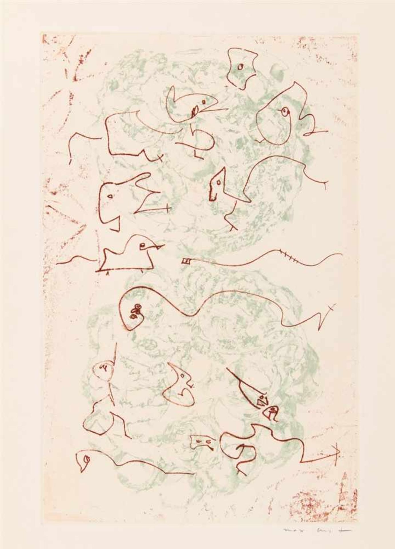 ERNST, MAXJACQUES PRÉVERT: Les chiens ont soif. Paris: Au Pont des Arts 1964. 43,5 x 31 cm. Mit 2