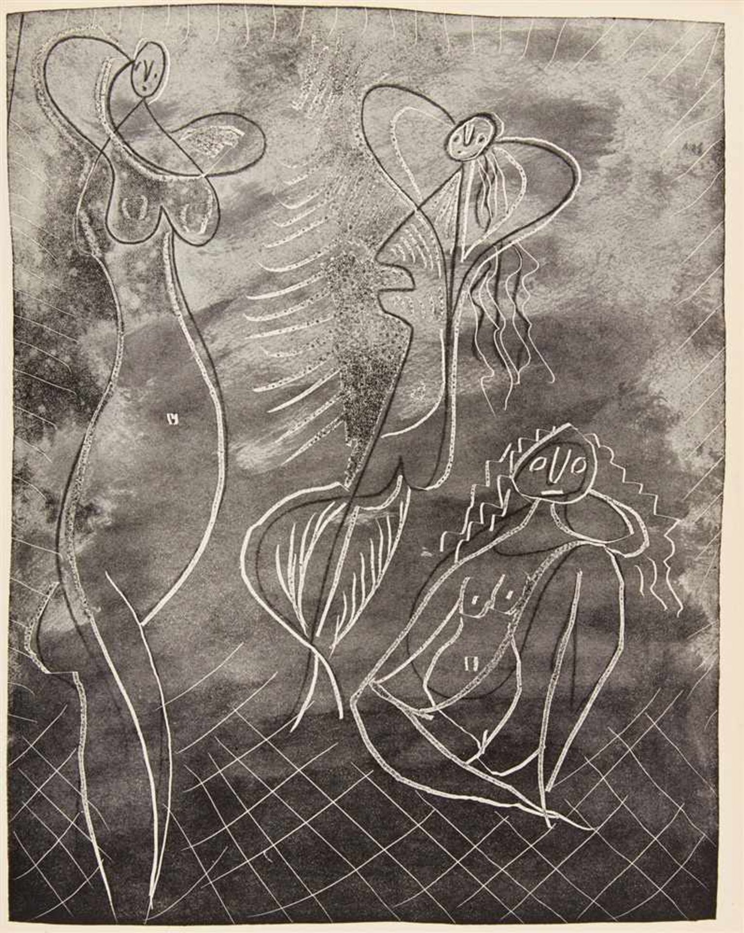 PICASSO, PABLOGEORGES HUGNET: La Chèvre-Feuille. Paris: R.-J. Godet 1943. 28 x 22 cm. Mit sechs - Bild 2 aus 2