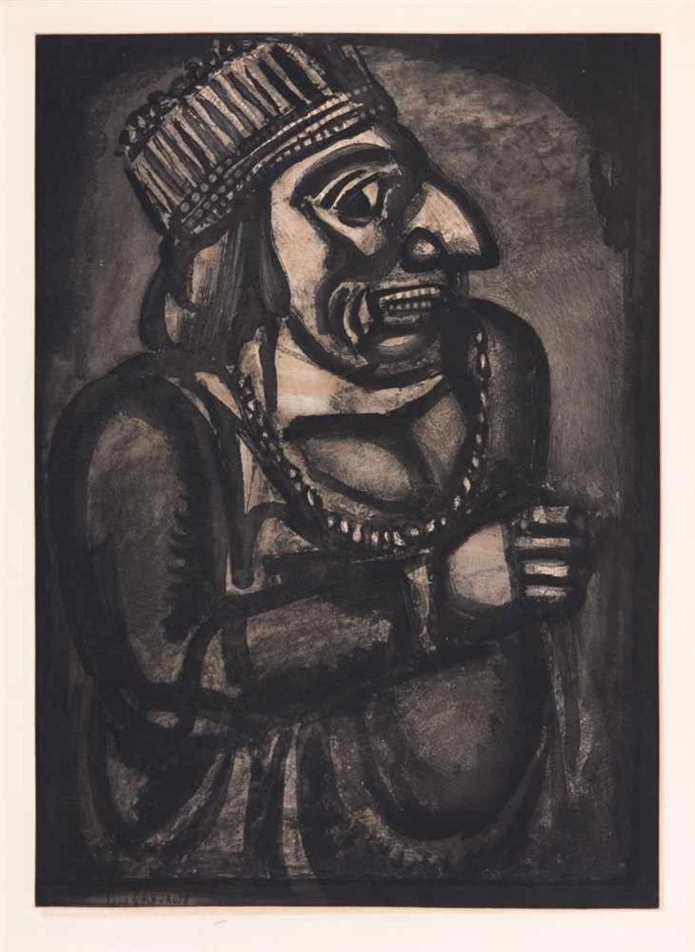 ROUAULT, GEORGESMiserere. Paris: Éditions de l'Étoile filante 1948. 68 x 52 cm. Mit 58 OrRadierungen - Bild 2 aus 8