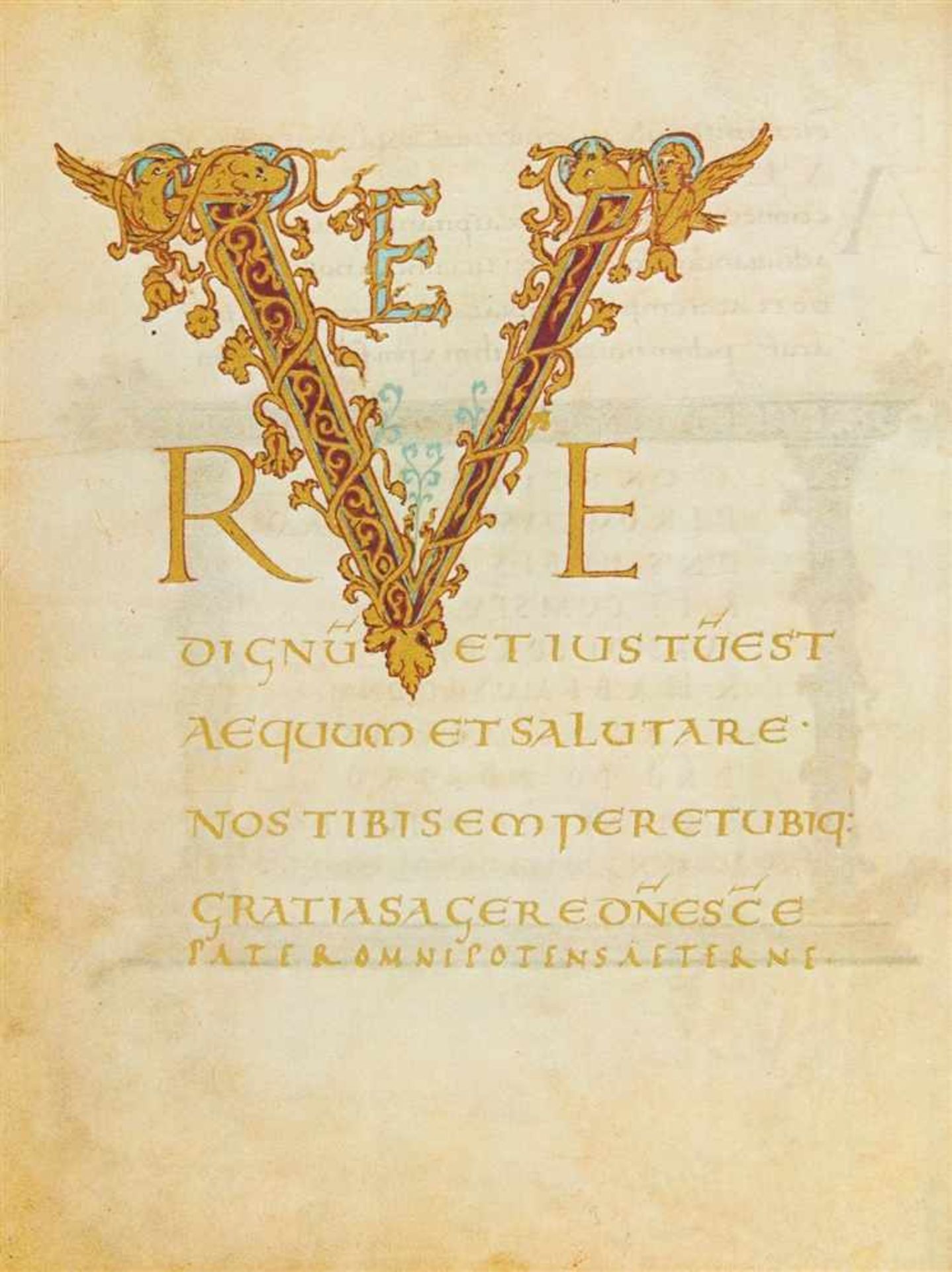 Drogo-Sakramentar. Manuscrit Latin 9428. Vollständige Faksimile-Ausgabe im Originalformat der - Bild 2 aus 2