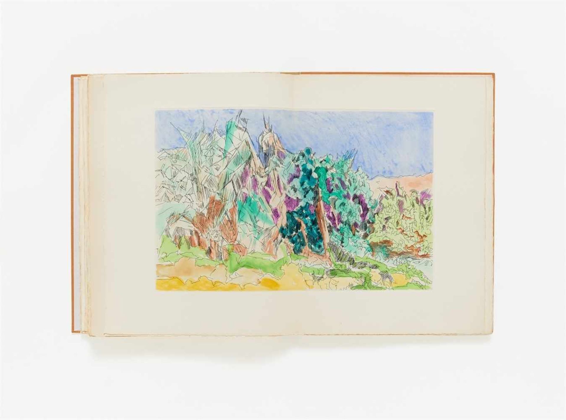 VILLON, JACQUESHESIOD: Les Travaux et Les Jours. Paris: Tériade Éditeur 1962. 38,7 x 28,7 cm. Mit 23 - Bild 2 aus 2