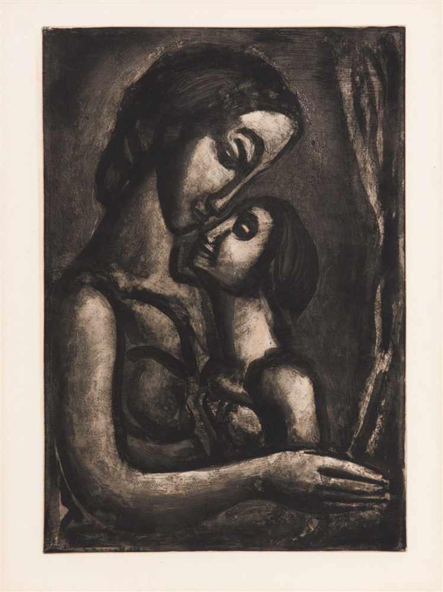 ROUAULT, GEORGESMiserere. Paris: Éditions de l'Étoile filante 1948. 68 x 52 cm. Mit 58 OrRadierungen - Bild 6 aus 8
