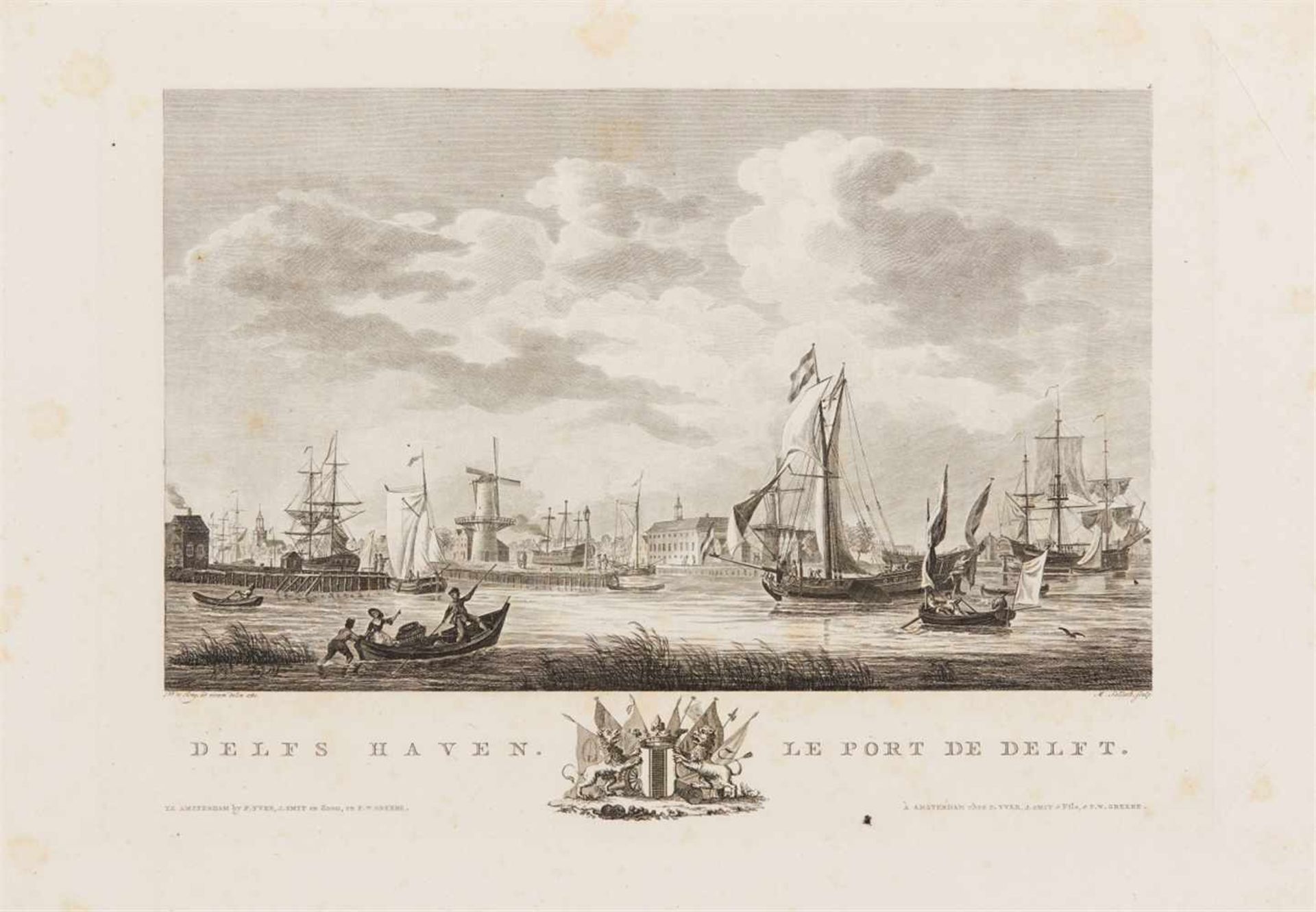 Aa, Cornelius van der: [Atlas van de zeehavens der Bataafsche Republiek & die van Batavia en - Bild 2 aus 4